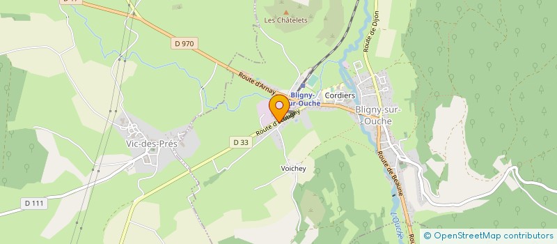 localisation de l'entreprise ENTR FLEUROT PERE & FILS à BLIGNY-SUR-OUCHE