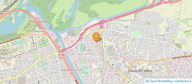 localisation de l'entreprise ENTR GEN D'INSTALLATION & CONSTRUCTION à VILLEURBANNE