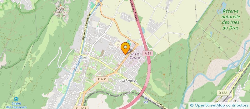 localisation de l'entreprise ENTR GEN DE BATIMENT F RIGGIO  VIF