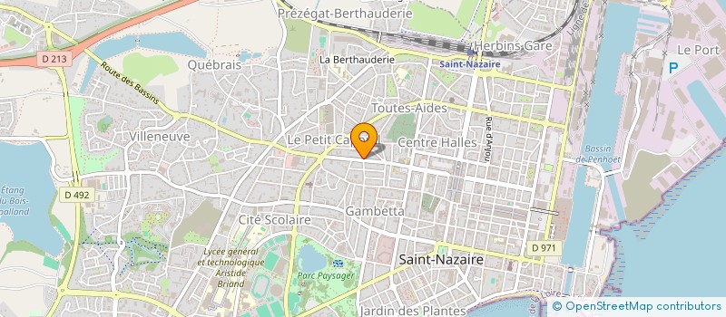 localisation de l'entreprise ENTR GEN DE CONSTRUCTION EUROPENNE à SAINT-NAZAIRE