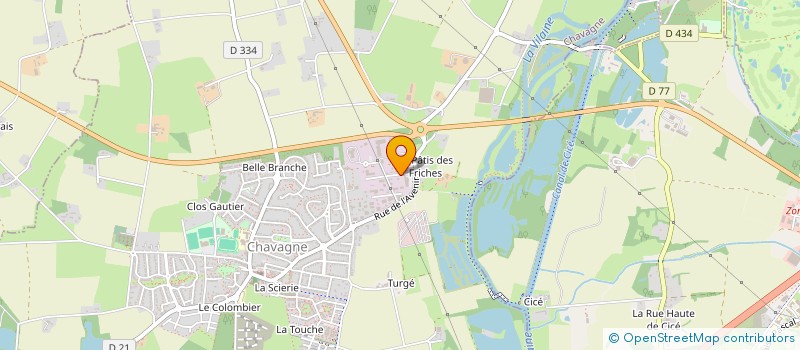 localisation de l'entreprise ENTR GEN DE CONSTRUCTIONS RENOVATION  CHAVAGNE