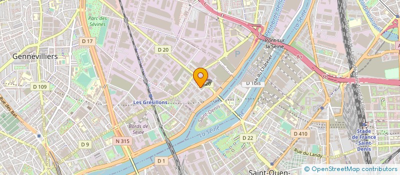 localisation de l'entreprise ENTR GEN DE MECANIQUE ET DE TRANSPORT à GENNEVILLIERS