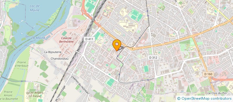 localisation de l'entreprise ENTR GEN DE PEINTURE ET DE REVETEMENTS à ANGERS