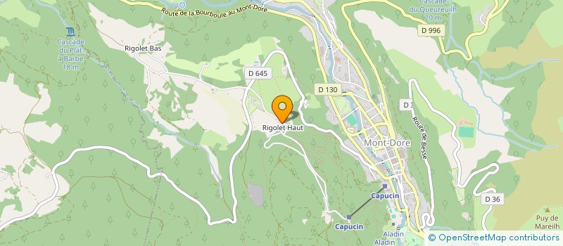 localisation de l'entreprise ENTR GEN DE RENOVATION DES MONTS DORE  MONT-DORE