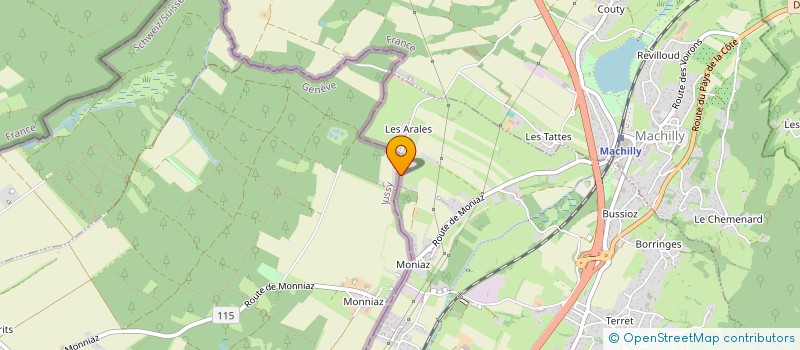 localisation de l'entreprise ENTR GEN DU BATIMENT BERARDOZZI  SAINT-CERGUES