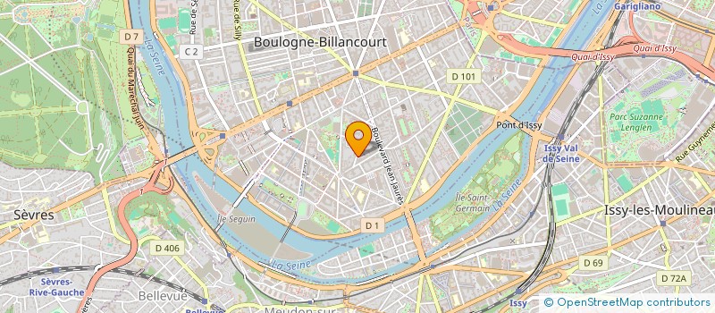 localisation de l'entreprise ENTR GEN MACONNERIE MONTEIRO ET CIE à BOULOGNE-BILLANCOURT