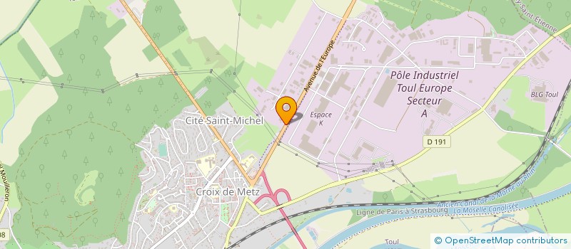 localisation de l'entreprise ENTR GEN TRANS  GEORGES ROLLIN à TOUL