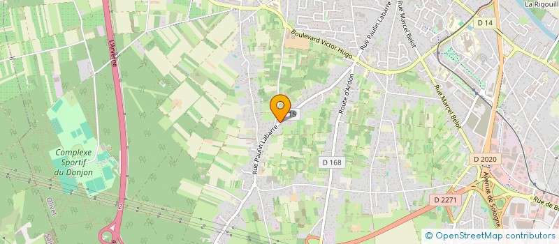 localisation de l'entreprise ENTR GENERALE BATIMENT LOPES ET CIE  OLIVET