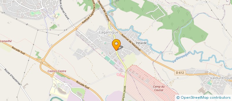 localisation de l'entreprise ENTR.GENERALE DE BAT. NOVELLON JEAN-LUC  LAGARRIGUE