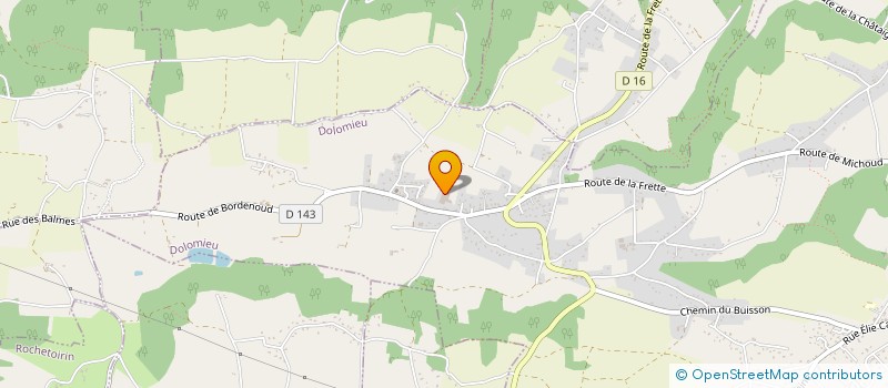 localisation de l'entreprise ENTR GENERALE DE BATIMENT PIZZOT FRERES à DOLOMIEU
