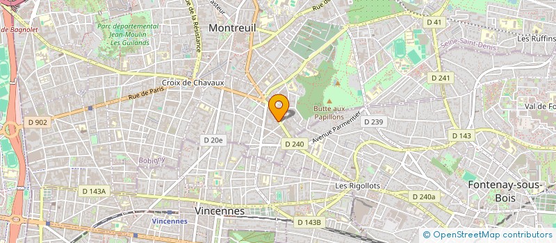 localisation de l'entreprise ENTR GENERALE DE MENUISERIE SERGE MOGLIA à MONTREUIL