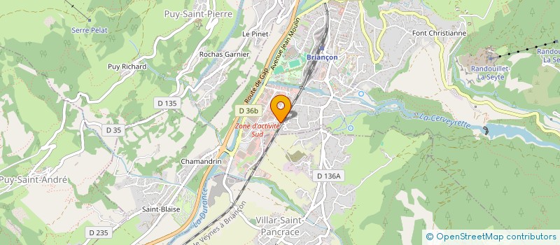 localisation de l'entreprise ENTR GENERALE DU BATIMENT ABELLI à BRIANCON