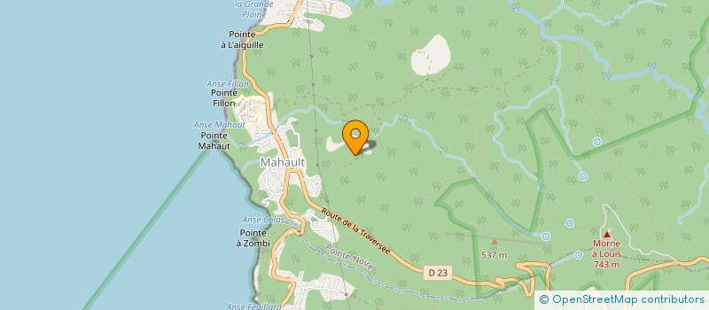 localisation de l'entreprise ENTR GUADELOUPEENNE ELECTRICITE ET DE COURANT FAIBLE  POINTE-NOIRE