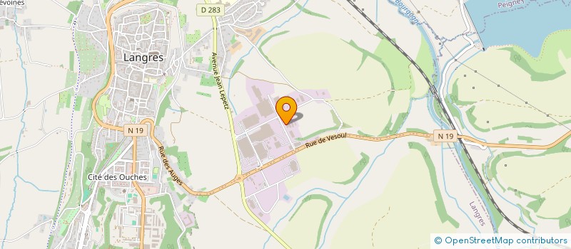 localisation de l'entreprise ENTR'IN 52 à LANGRES