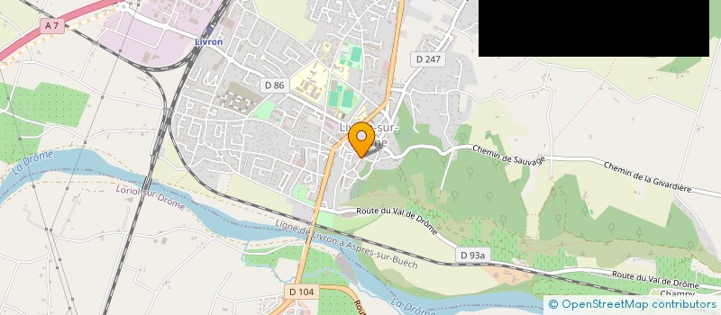 localisation de l'entreprise ENTR MACON PLATRE PEINT PROYE ET FILS  LIVRON-SUR-DROME