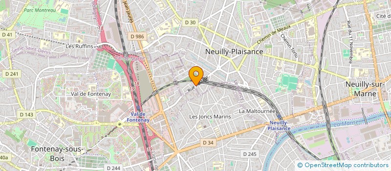 localisation de l'entreprise ENTR MACONNERIE TRADITION PAIS DONZILIA à NEUILLY PLAISANCE