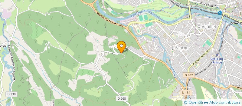 localisation de l'entreprise ENTR MENUISERIE PAYBOU ET FILS à JURANCON