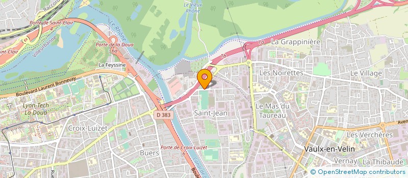 localisation de l'entreprise ENTR NOUV DE PEINTURE ET DE DECORATION  VILLEURBANNE