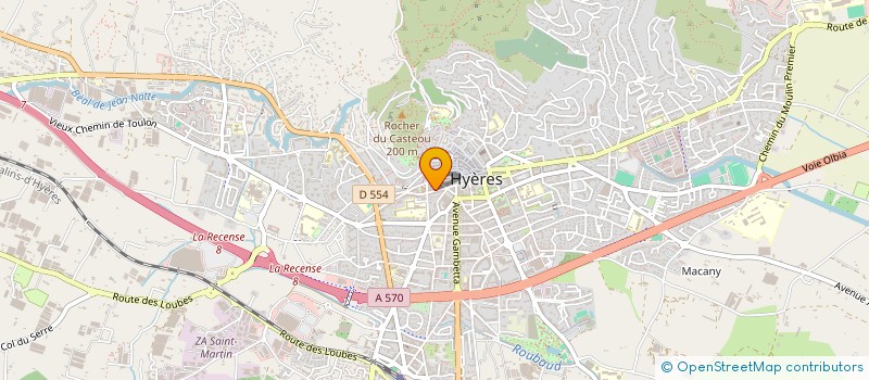 localisation de l'entreprise ENTR'ORTHOS à HYERES