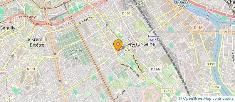 localisation de l'entreprise ENTR PARACHEVEMENT DE TRAVAUX à IVRY-SUR-SEINE