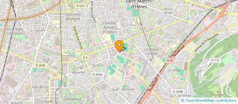 localisation de l'entreprise ENTR PEINTURE ALBERT CHERGUI ET FILS  GRENOBLE