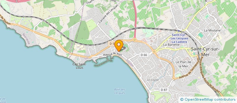 localisation de l'entreprise ENTR POLY SERV INFOR LOGIS ORGAPAR NODU à SAINT-CYR-SUR-MER