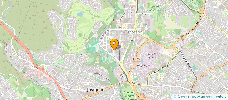 localisation de l'entreprise ENTR REG DE BAT ET DE TRAVAUX PUB à MONTPELLIER