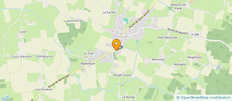 localisation de l'entreprise ENTR REPAR AUTO SERV-ERA SERVI  FOISSIAT