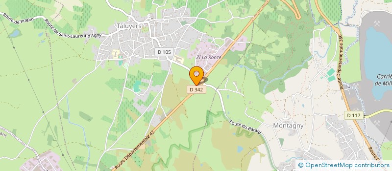 localisation de l'entreprise ENTR RHODANIENNE DE PLACO ISOLATION  TALUYERS