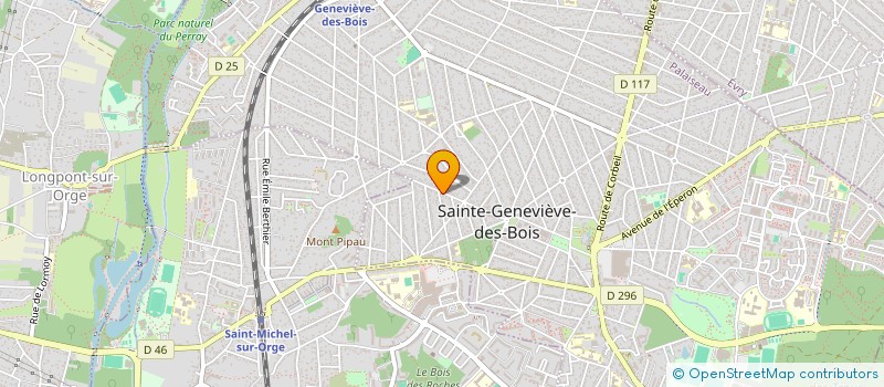 localisation de l'entreprise ENTR TAXIS BANLIEUE DESSERV AEROP ORLY  SAINTE-GENEVIEVE-DES-BOIS