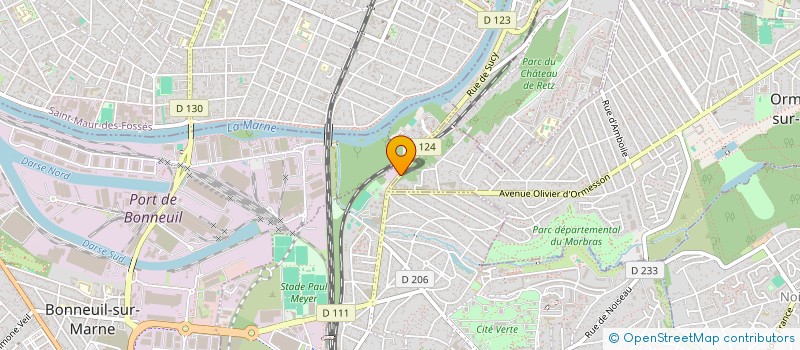 localisation de l'entreprise ENTR TERRASEMENT TRANSPORT BENNE  SUCY-EN-BRIE