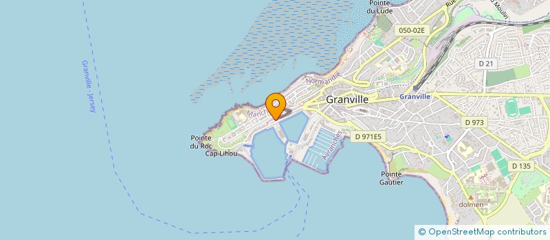 localisation de l'entreprise ENTR TRAV PUBLICS ET MARITIMES à GRANVILLE