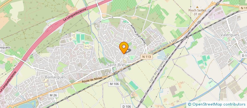 localisation de l'entreprise ENTR.VALORIS.DES ELEMENTS DE POMPES à SAINT-BRES