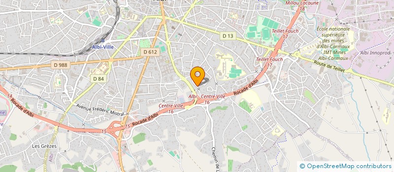 localisation de l'entreprise ENTR VAYSSE ET FILS SOC EXPL à ALBI