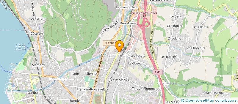 localisation de l'entreprise ENTR VINCENT CACCIATORE ET FILS à AIX-LES-BAINS