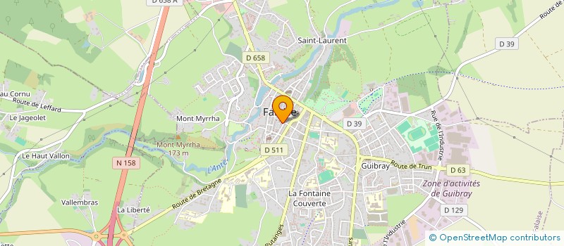 localisation de l'entreprise ENTRACT ANIMATION à FALAISE