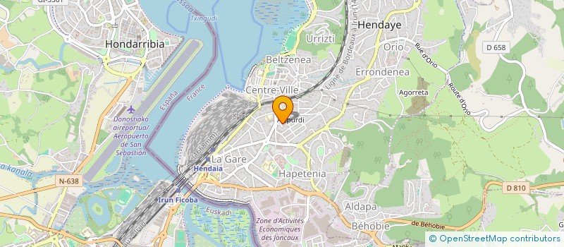 localisation de l'entreprise ENTRACTE à HENDAYE