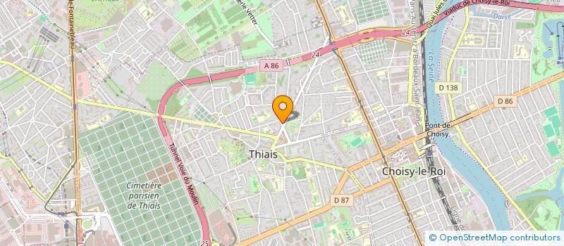 localisation de l'entreprise ENTRACTE COIFFURE  THIAIS