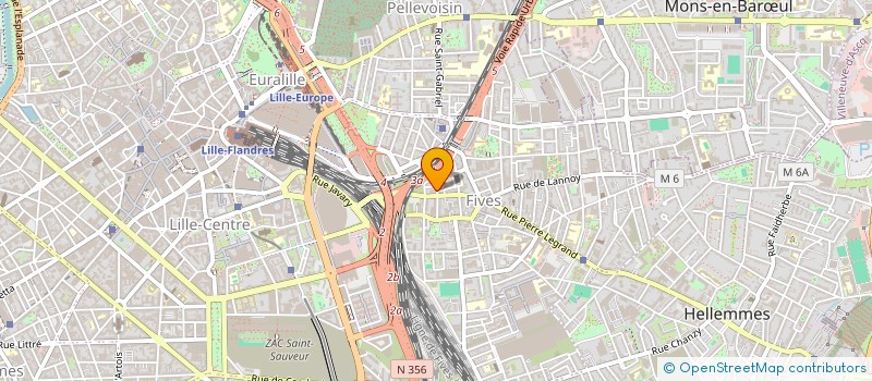 localisation de l'entreprise ENTRAID 59 à LILLE