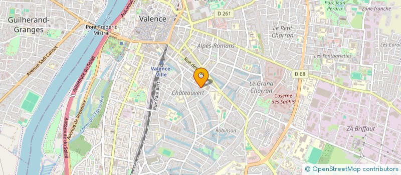localisation de l'entreprise ENTRAID'ADDICT 26 à VALENCE