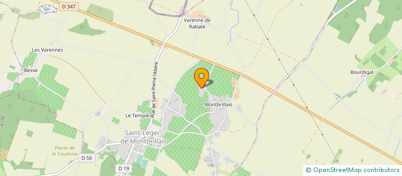 localisation de l'entreprise ENTRAID'ADDICT 86 à SAINT-LEGER-DE-MONTBRILLAIS