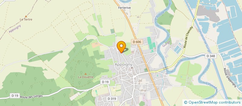 localisation de l'entreprise ENTRAID'ADDICT DE L'YONNE  APPOIGNY