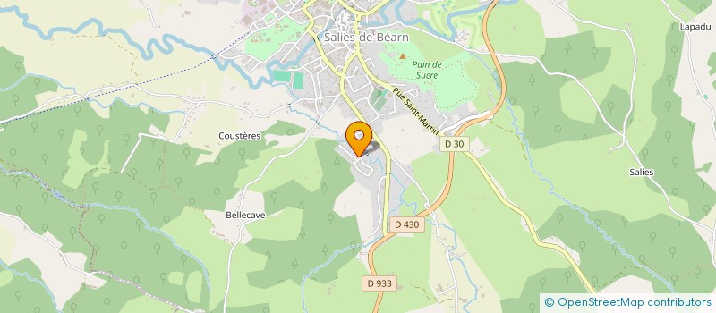 localisation de l'entreprise ENTRAID'ADDICT64 à SALIES DE BEARN
