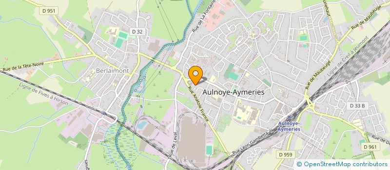 localisation de l'entreprise ENTRAIDE à AULNOYE-AYMERIES