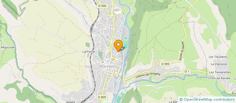 localisation de l'entreprise ENTRAIDE 48  MARVEJOLS