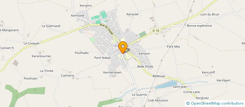 localisation de l'entreprise ENTRAIDE  PONTIVY