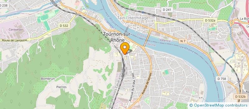 localisation de l'entreprise ENTRAIDE ALIMENTAIRE à TOURNON-SUR-RHONE