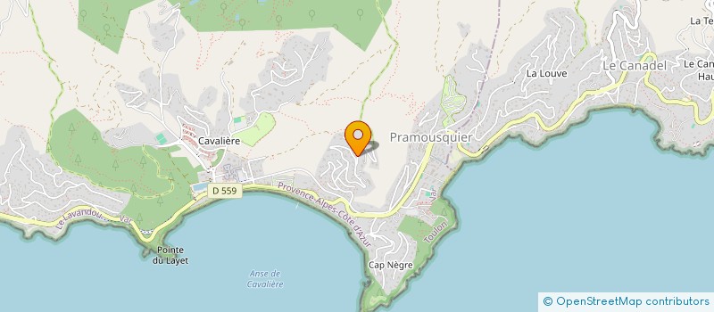 localisation de l'entreprise ENTRAIDE AU SOUSS à LE LAVANDOU