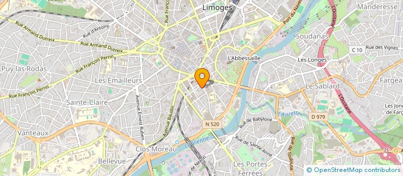 localisation de l'entreprise ENTRAIDE DEPARTEMENTALE à LIMOGES