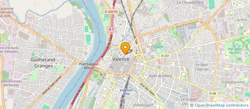 localisation de l'entreprise ENTRAIDE DROMOISE MUTUELLE à VALENCE